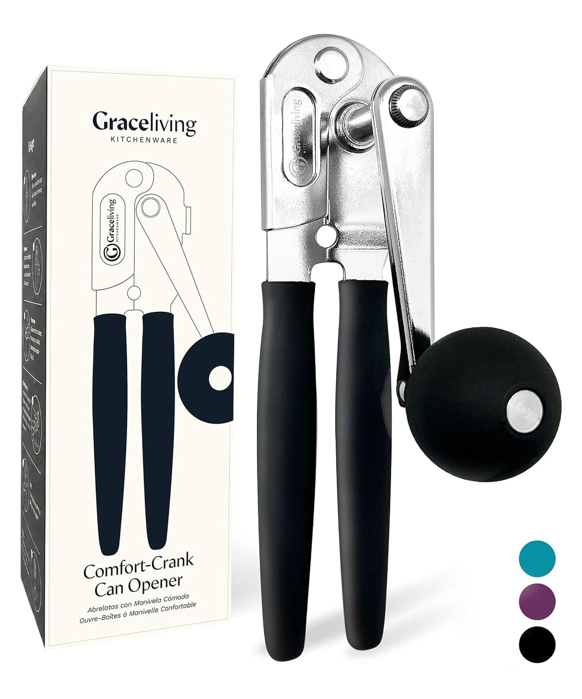 Comfort-Crank Manual Can Opener for Large Cans