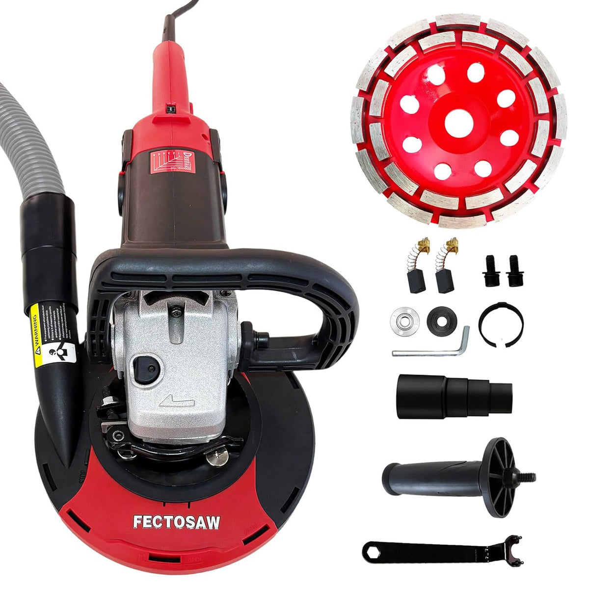 7-Inch 1580W Electric Concrete Grinder and Floor Polisher